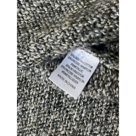 Brochu Walker Sweater Womens Medium Gray Linen Cotton Sleeveless Designer - Picture 6 of 8